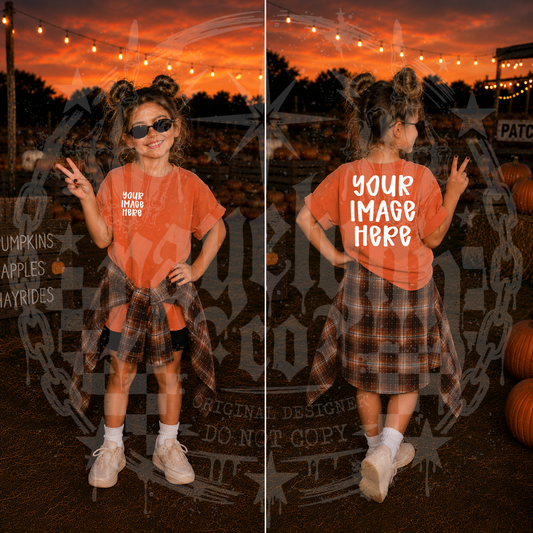 COMFORT COLOR ORANGE BLANK MOCKUP- DIGITAL DOWNLOAD