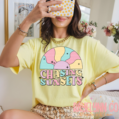 CHASING SUNSETS- DTF