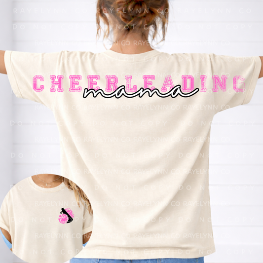 CHEERLEADING MAMA (CUSTOM NUMBERS)- DTF TRANSFER