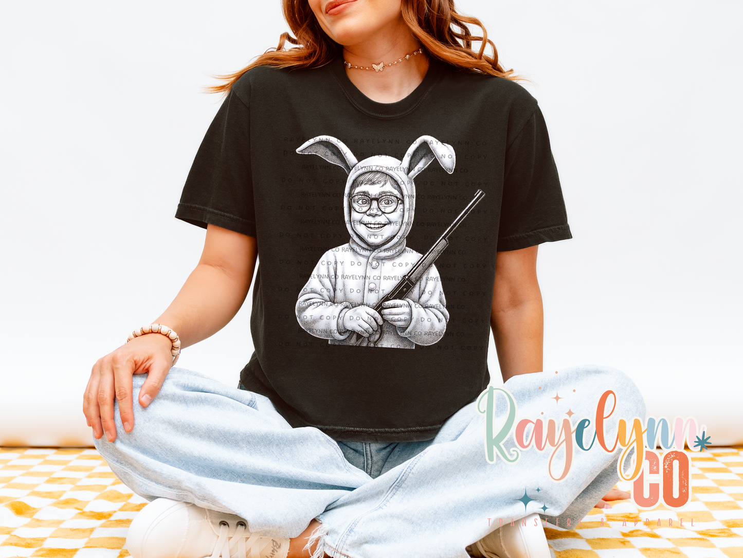 CHRISTMAS BUNNY- DTF TRANSFER