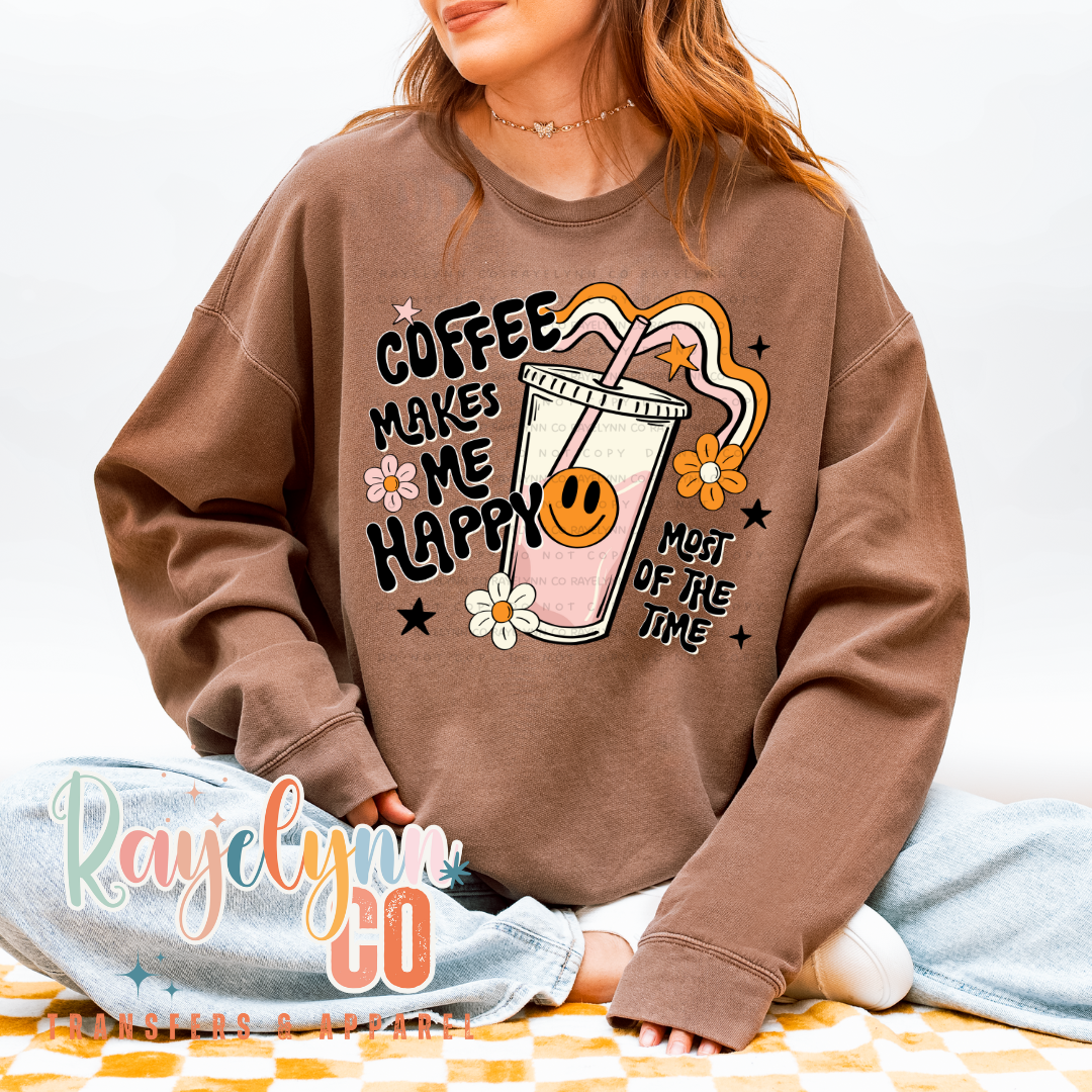 COFFEE MAKES ME HAPPY- DTF TRANSFER