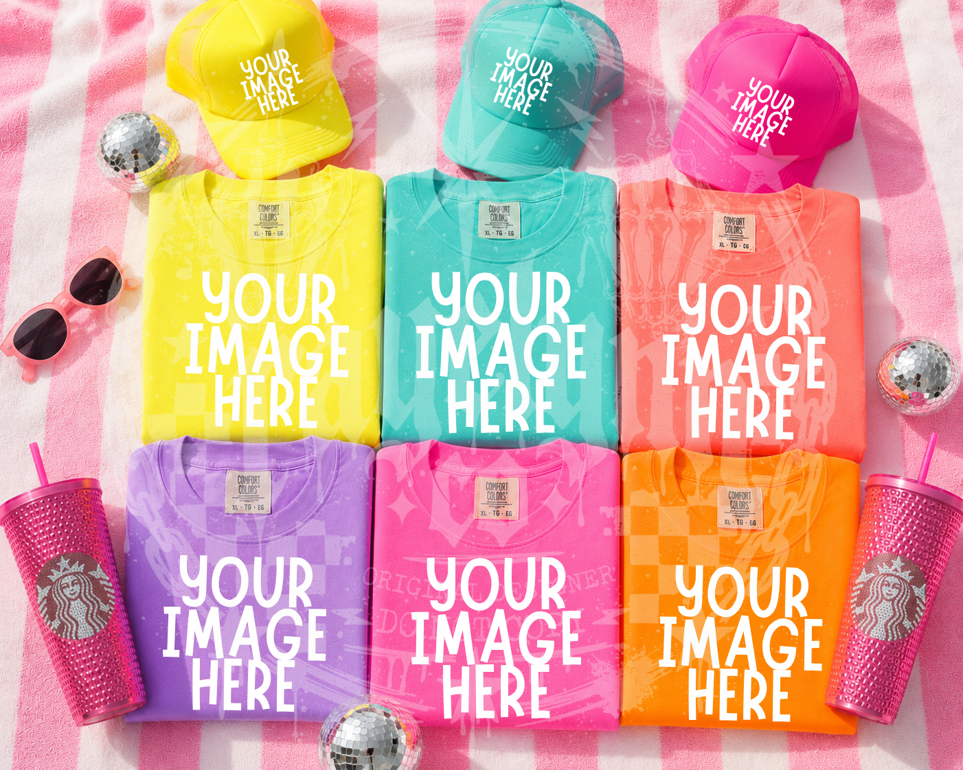 COMFORT COLOR NEON COLORS BLANK MOCKUP- DIGITAL DOWNLOAD