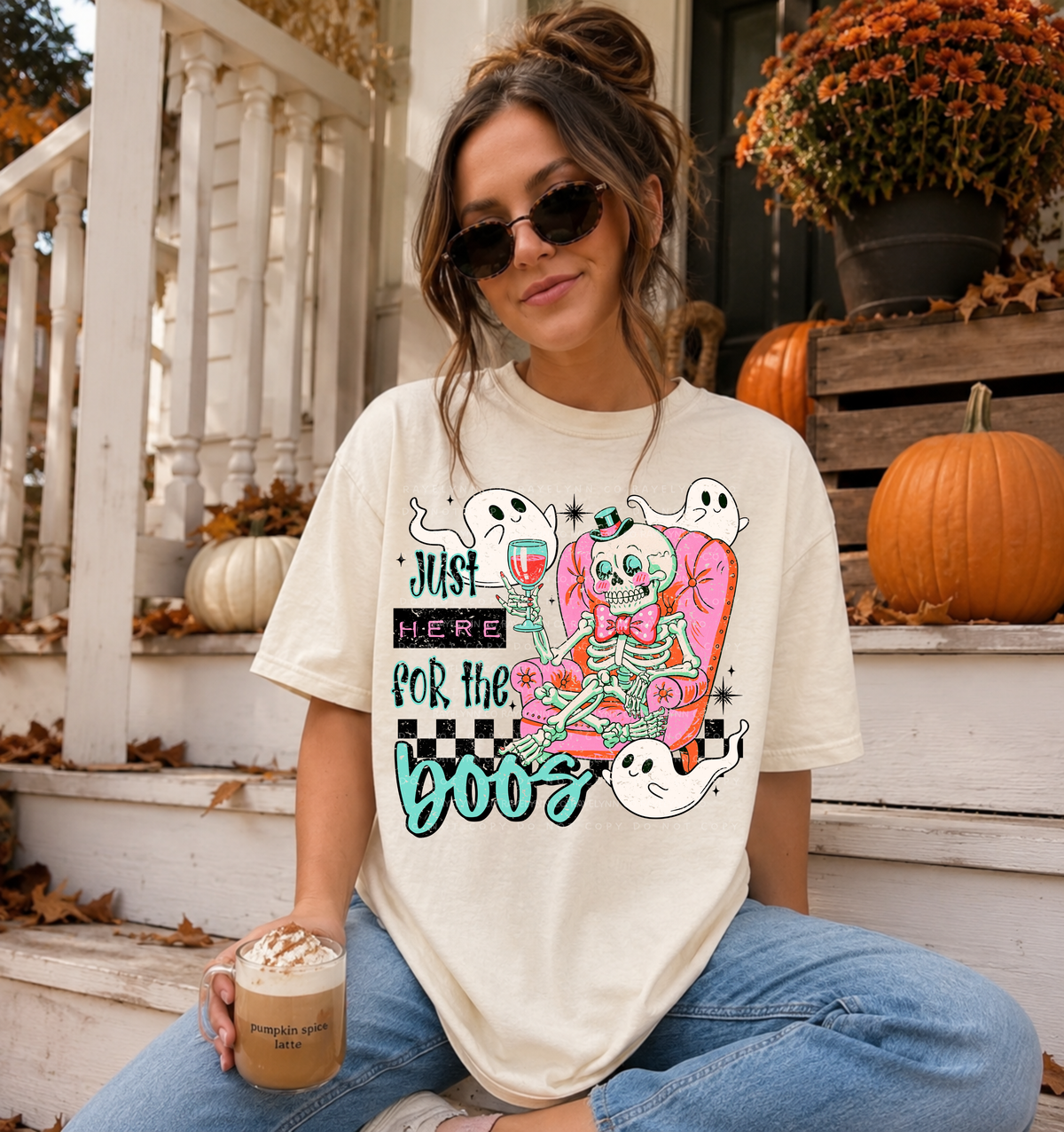JUST HERE FOR THE BOOS -DTF TRANSFER