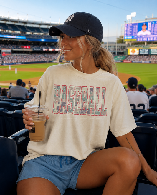 BASEBALL CAMO RED -DTF TRANSFER