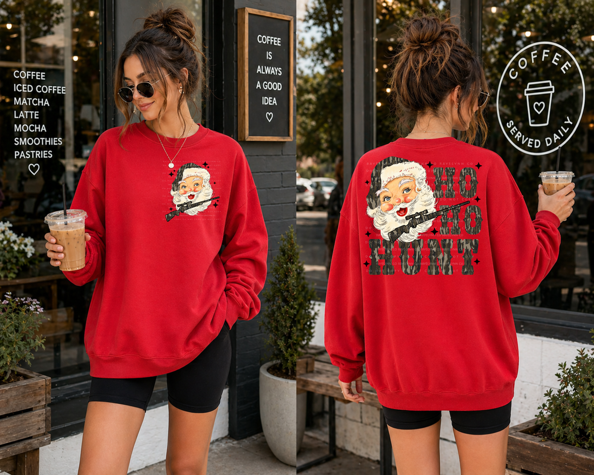 HO HO HUNT  (BUNDLE W/POCKET)- DTF