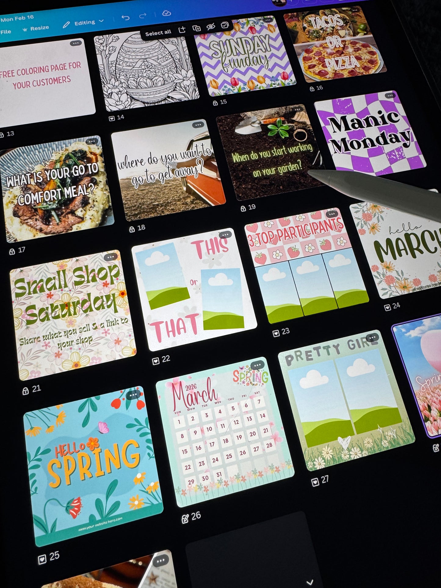 MARCH SOCIAL MEDIA GRAPHICS