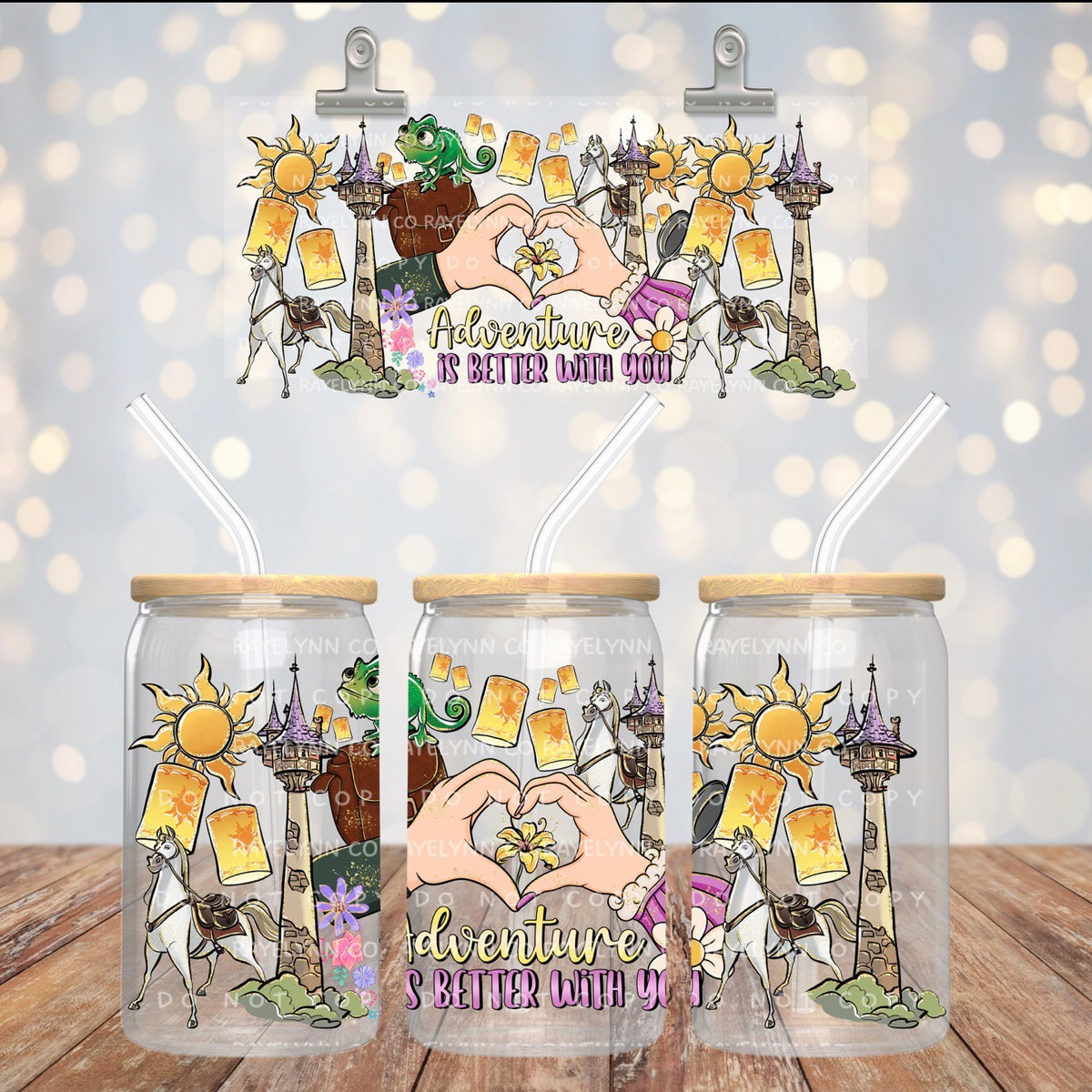 TANGLED ADVENTURE - UV DTF WRAP