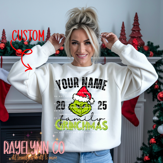 FAMILY CHRISTMAS (CUSTOM YEAR & CUSTOM FAMILY NAME)- DTF