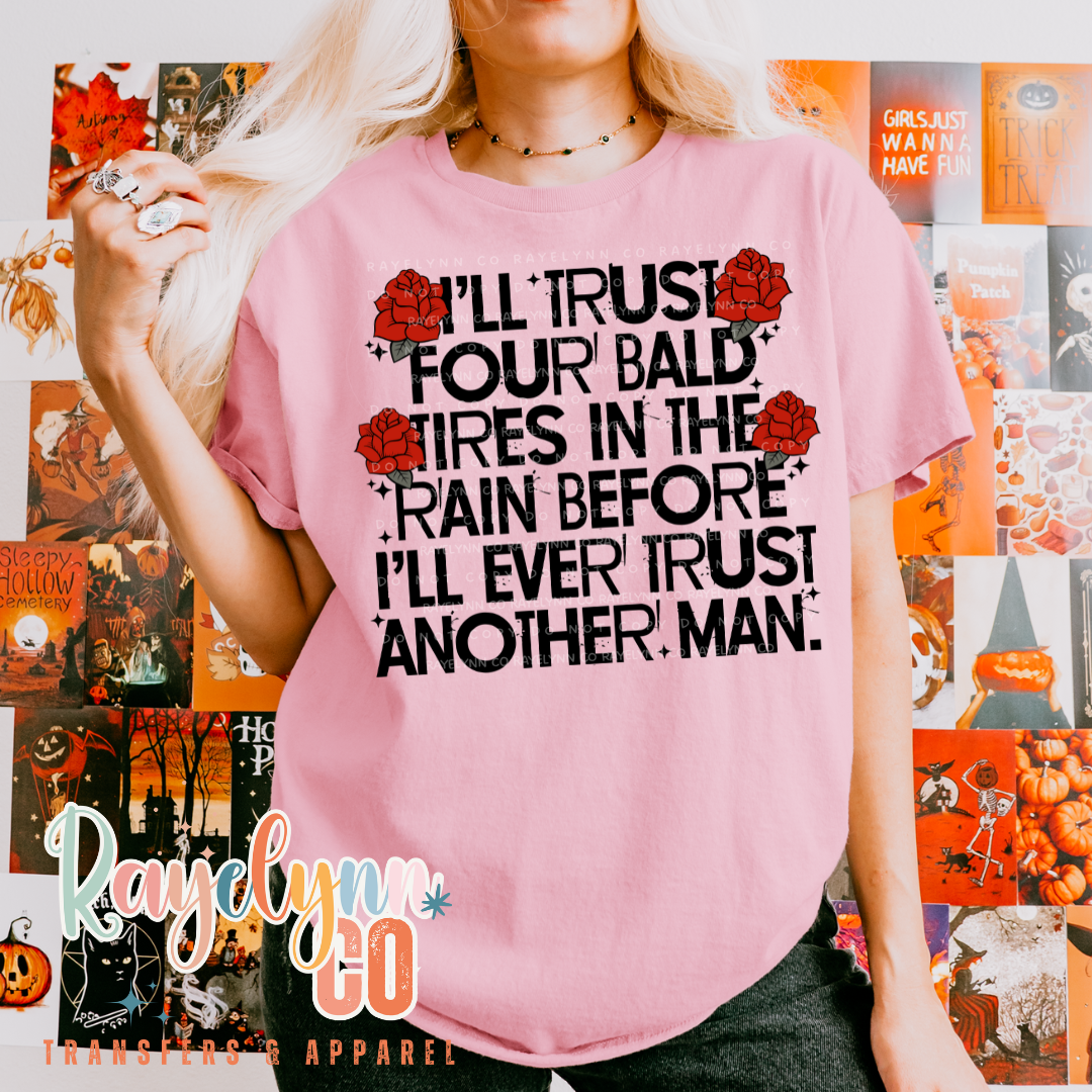 FOUR BALD TIRES - DTF TRANSFER