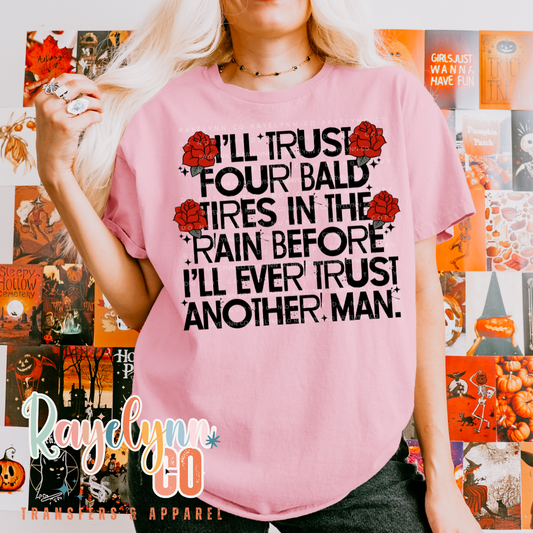 FOUR BALD TIRES - DTF TRANSFER