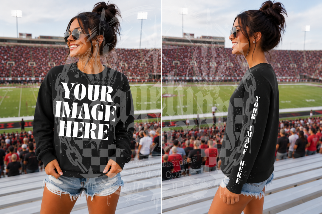 GILDAN BLACK BLANK MOCKUP- DIGITAL DOWNLOAD