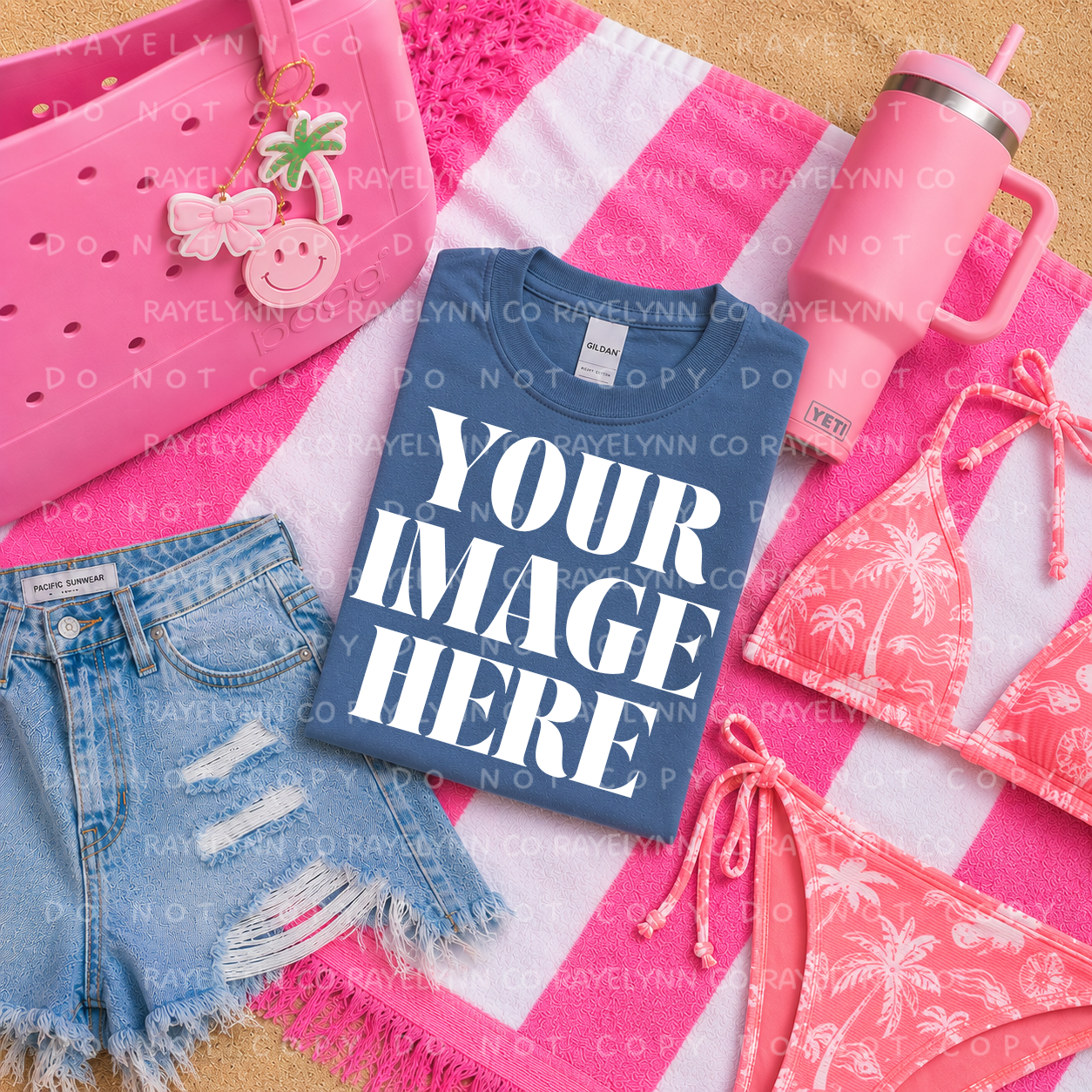 GILDAN INDIGO BLANK MOCK UP- DIGITAL DOWNLOAD