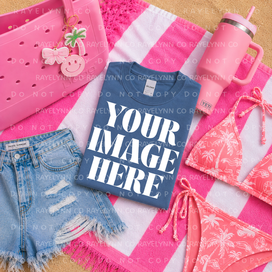 GILDAN INDIGO BLANK MOCK UP- DIGITAL DOWNLOAD