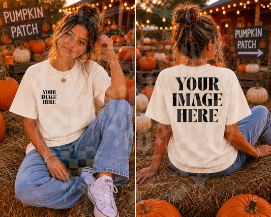 GILDAN NATURAL BLANK MOCK UP- DIGITAL DOWNLOAD