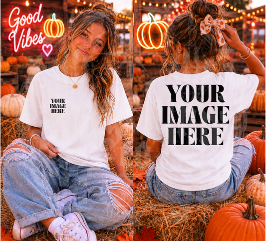 GILDAN WHITE BLANK MOCK UP- DIGITAL DOWNLOAD