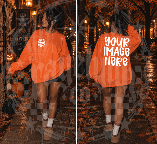 GILDAN ORANGE BLANK MOCKUP- DIGITAL DOWNLOAD