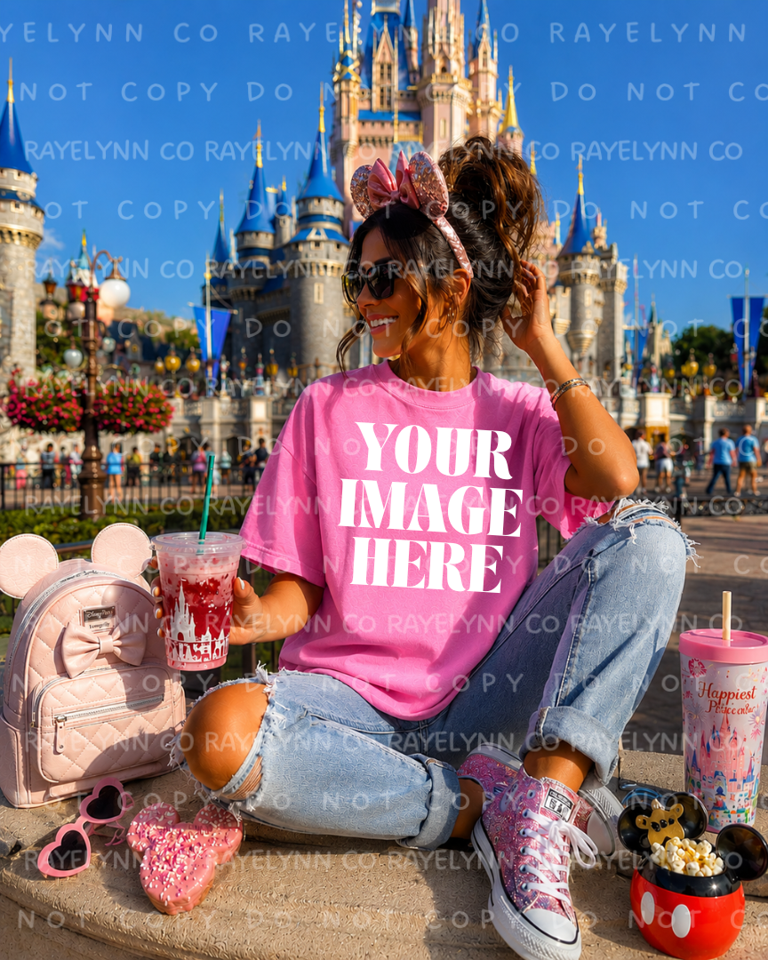 GILDAN PINK BLANK MOCK UP- DIGITAL DOWNLOAD