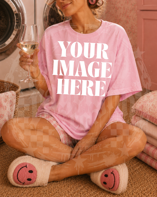 GILDAN PINK BLANK MOCKUP- DIGITAL DOWNLOAD