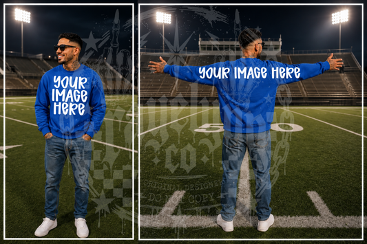 GILDAN ROYAL BLUE BLANK MOCKUP- DIGITAL DOWNLOAD