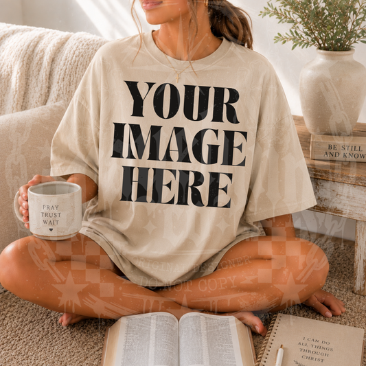GILDAN SAND BLANK MOCKUP- DIGITAL DOWNLOAD