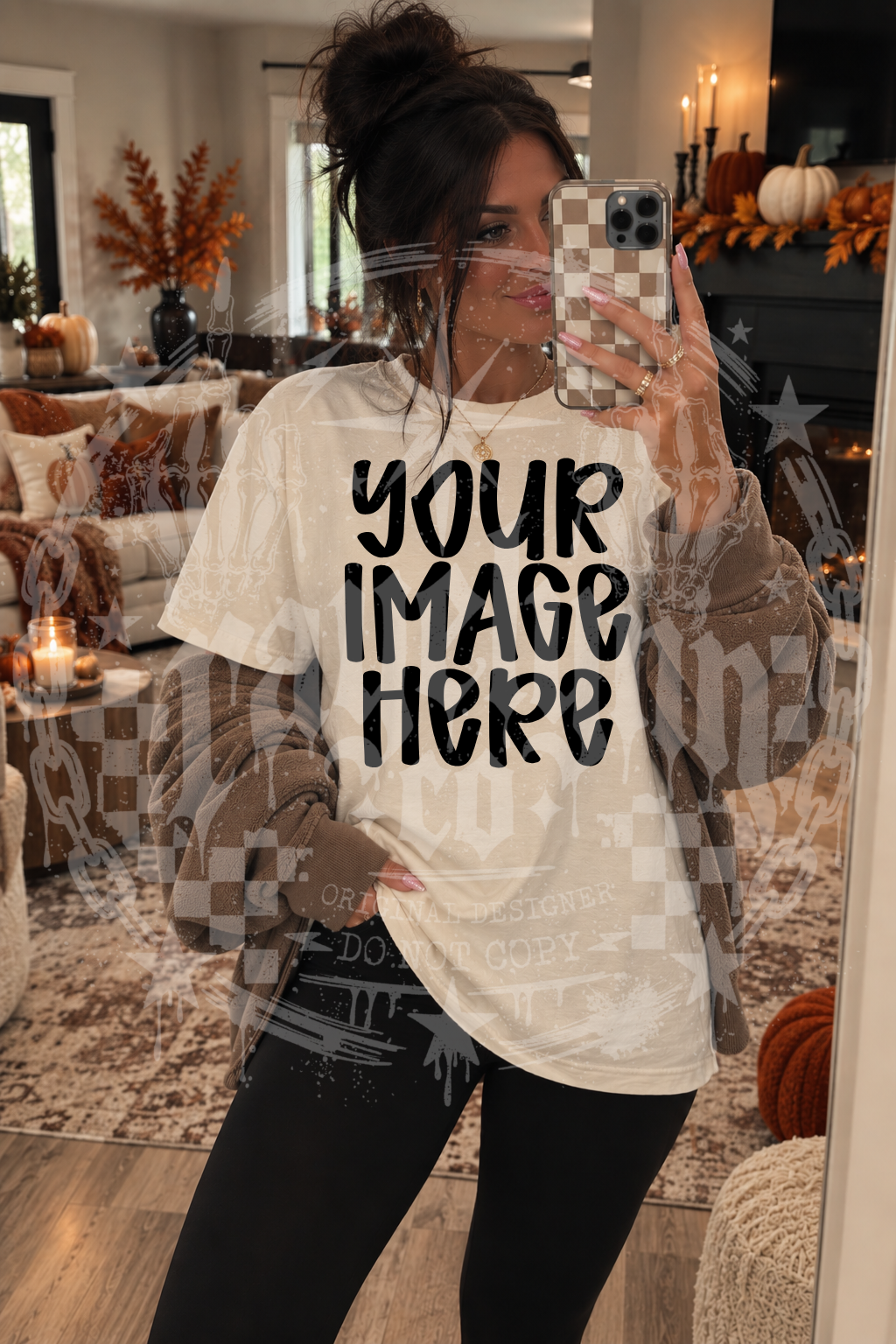 GILDAN NATURAL BLANK MOCKUP- DIGITAL DOWNLOAD