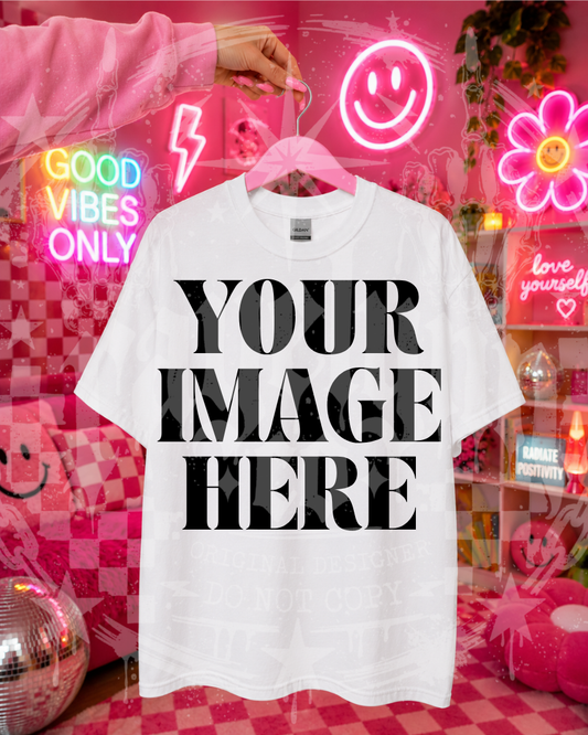 GILDAN WHITE BLANK MOCKUP- DIGITAL DOWNLOAD