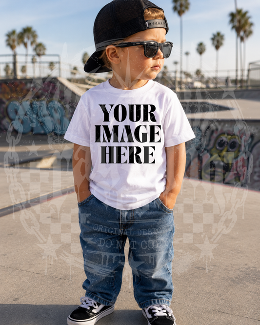 GILDAN WHITE BLANK MOCKUP- DIGITAL DOWNLOAD