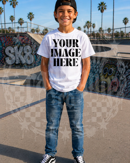 GILDAN WHITE BLANK MOCKUP- DIGITAL DOWNLOAD