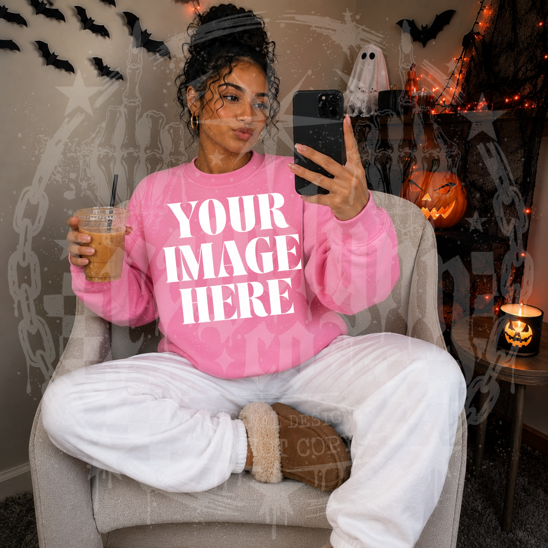 GILDAN PINK BLANK MOCKUP- DIGITAL DOWNLOAD