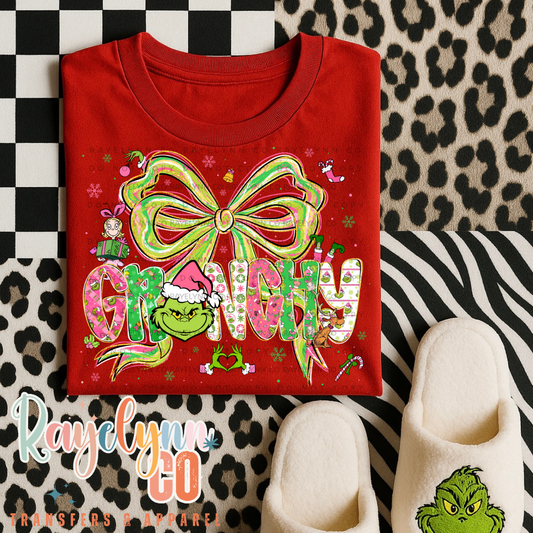 GR/INCH BOW- DTF TRANSFER