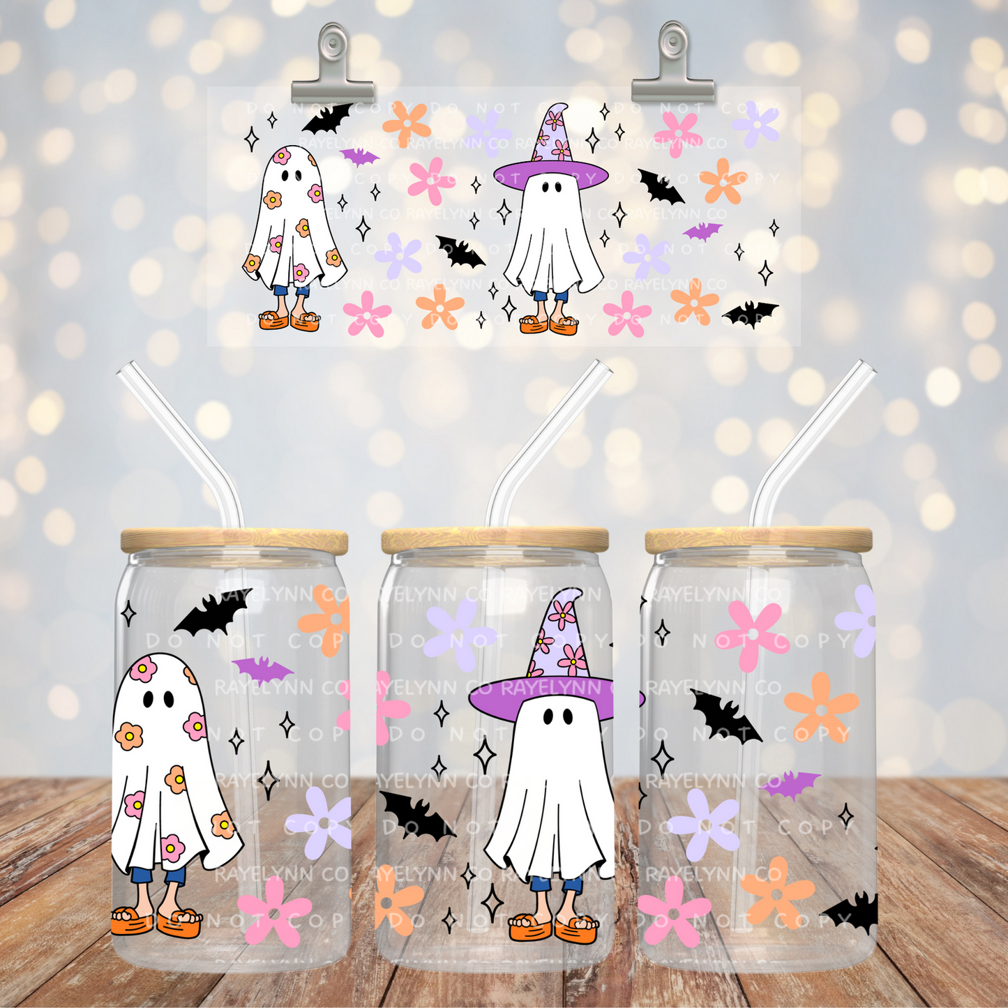 HALLOWEEN LIZ- UV DTF WRAP