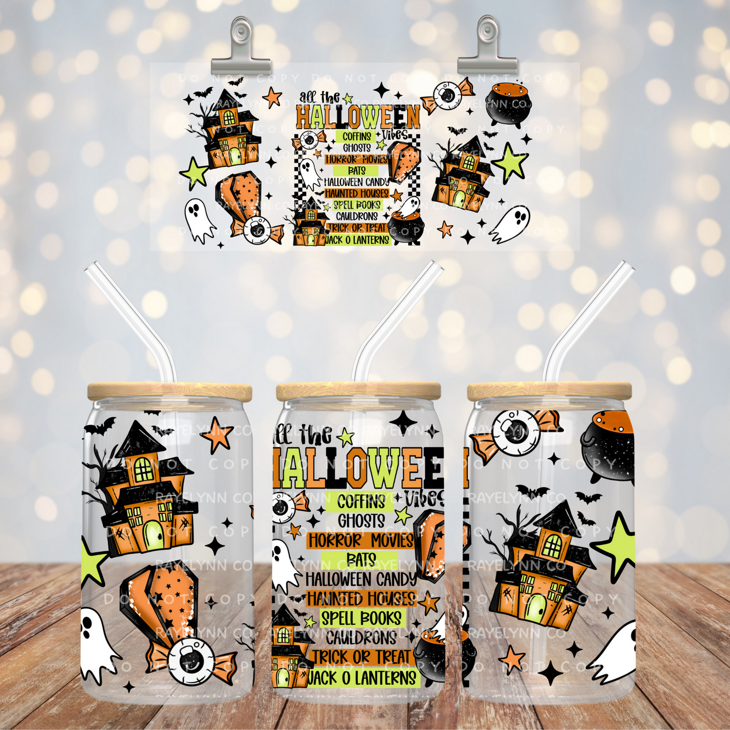 HALLOWEEN VIBES- UV DTF WRAP