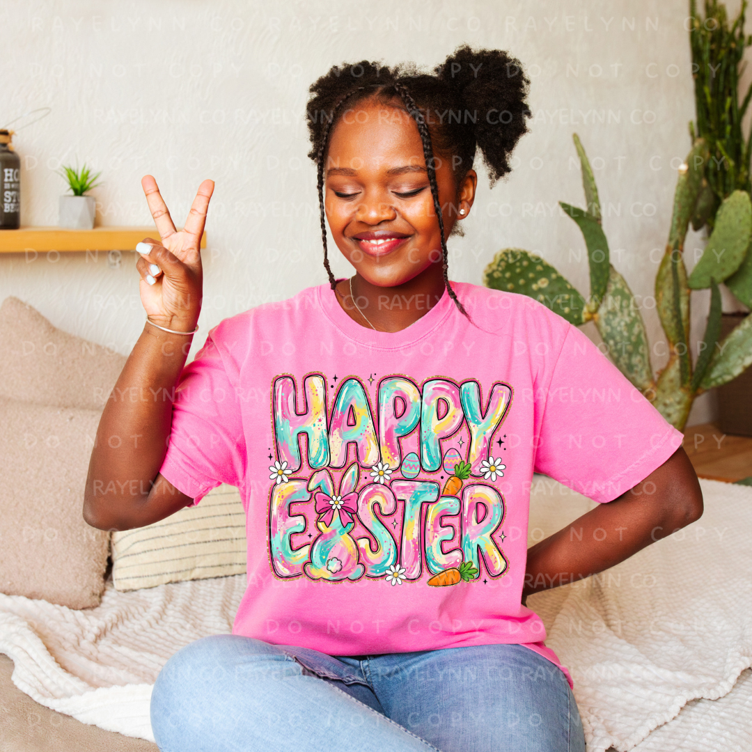 HAPPY EASTER PASTEL- DTF TRANSFER