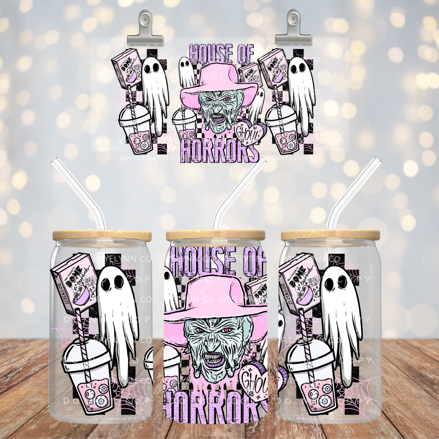 HOUSE OF HORROR- UV DTF WRAP