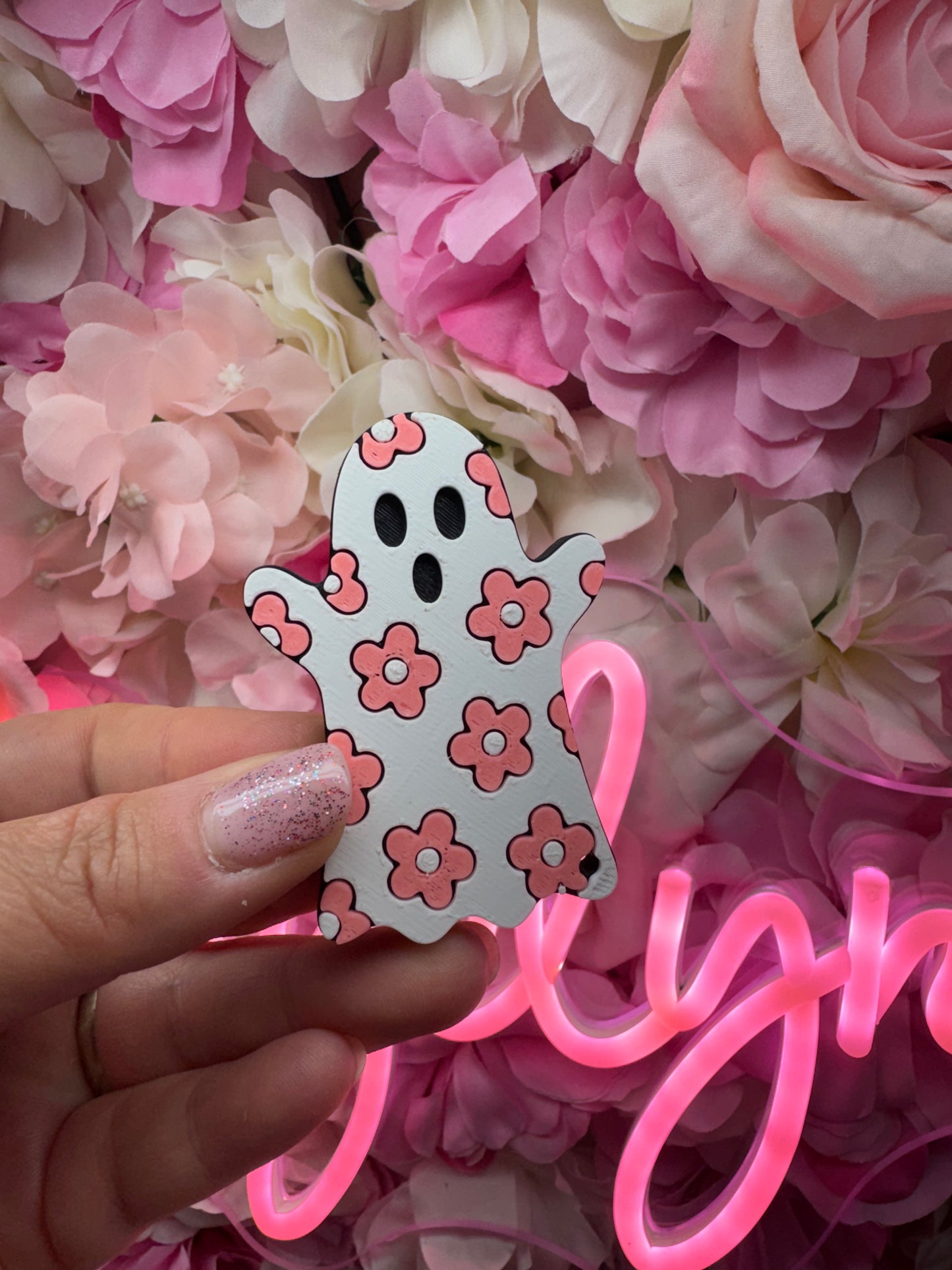 FLORAL GHOSTIE CAN OPENER-3D PRINTED