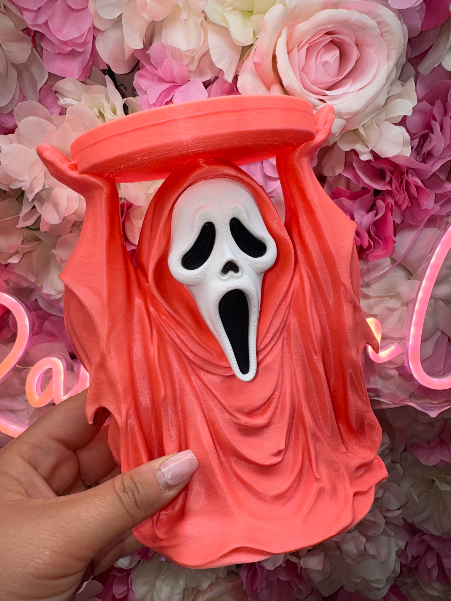 GHOST FACE CANDLE HOLDER