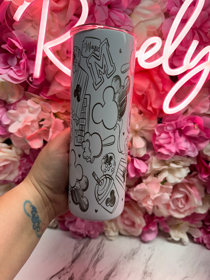 20 OZ STAINLESS STEEL DIS-KNEE TUMBLER