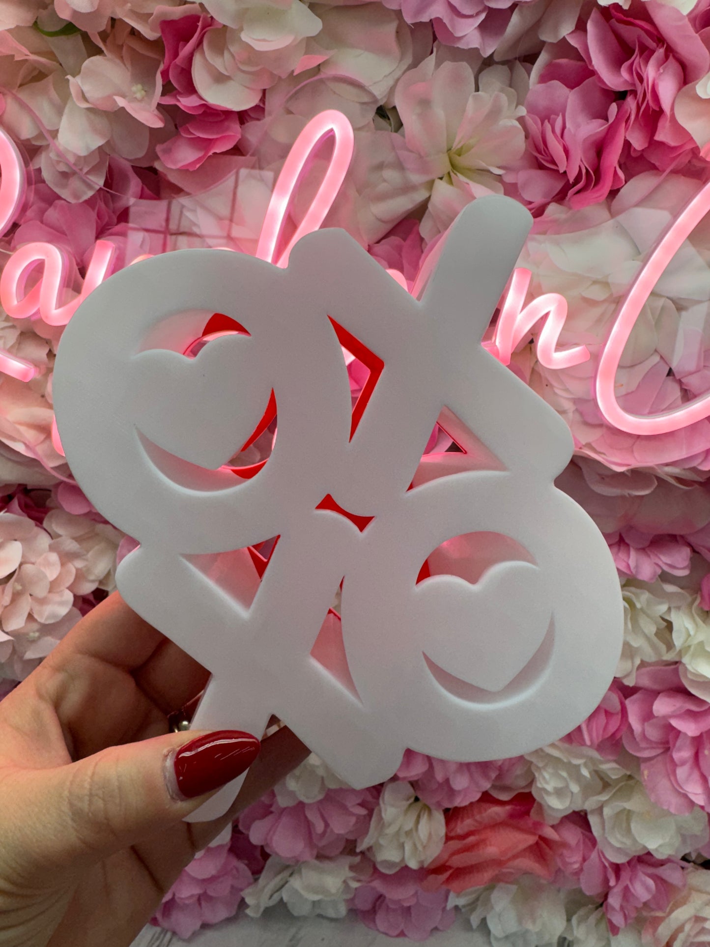 RED/WHITE XOXO SOAP HOLDER-3D PRINTED