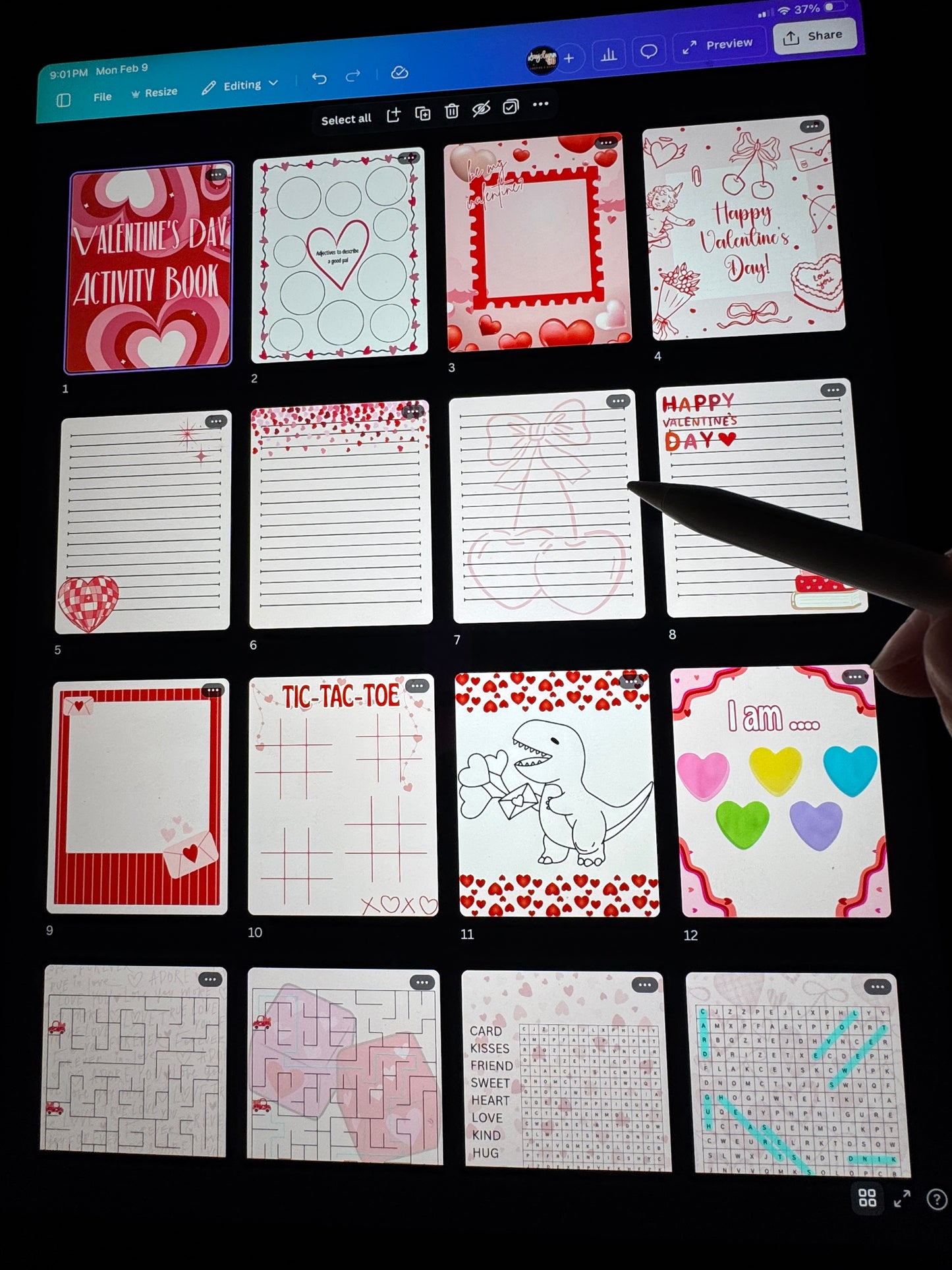 VALENTINE’S DAY ACTIVITY BOOK