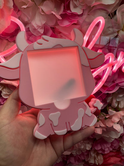 PINK COW STICKY NOTE HOLDER-3D PRINTED