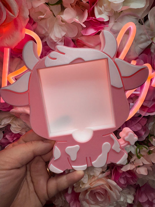 PINK COW STICKY NOTE HOLDER-3D PRINTED