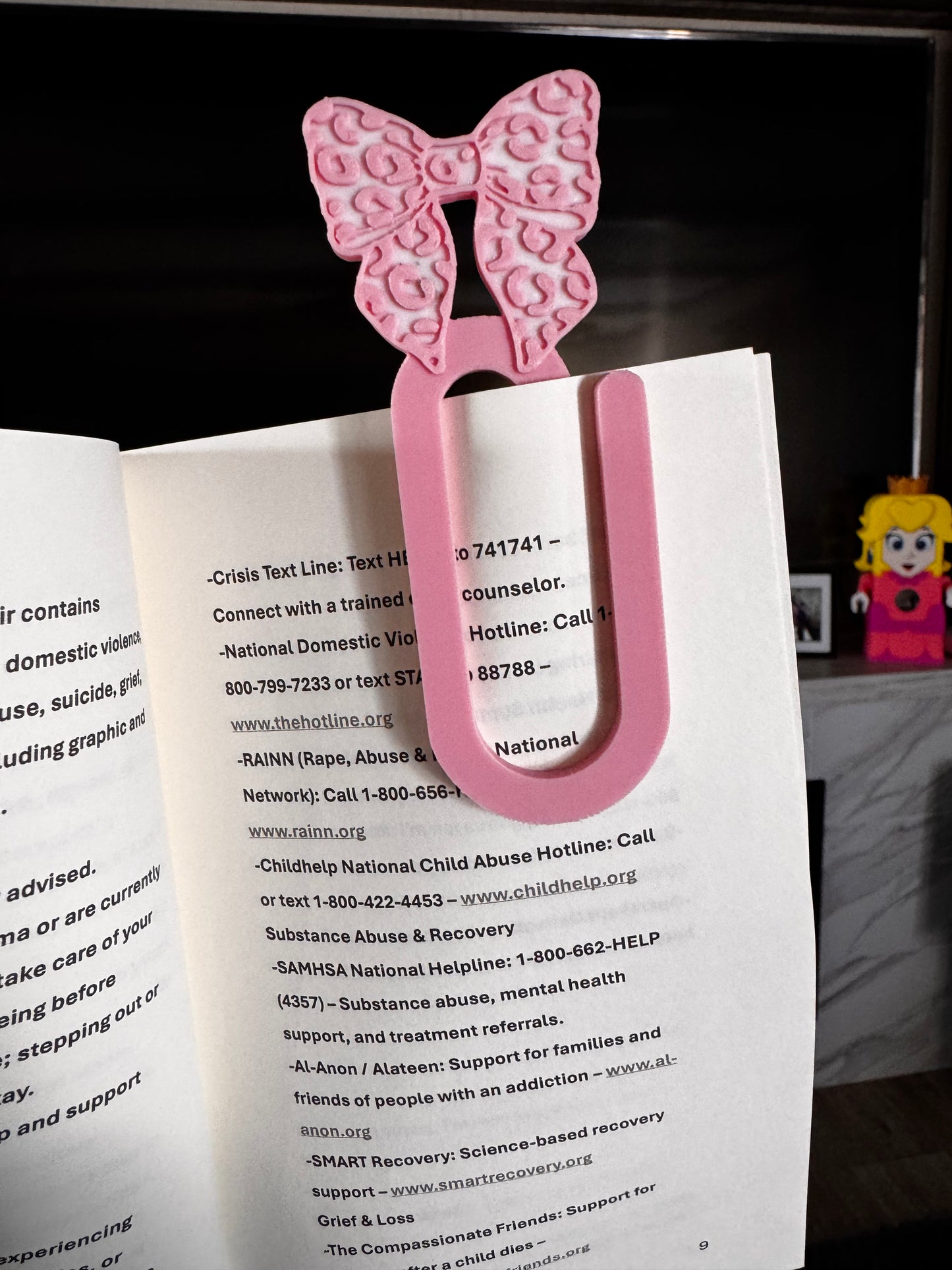 PINK CHEETAH JUMBO PAPERCLIP-3D PRINTED