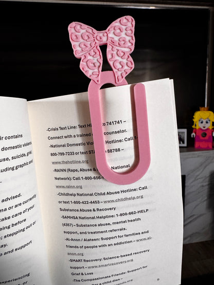 PINK CHEETAH JUMBO PAPERCLIP-3D PRINTED