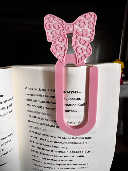 PINK CHEETAH JUMBO PAPERCLIP-3D PRINTED