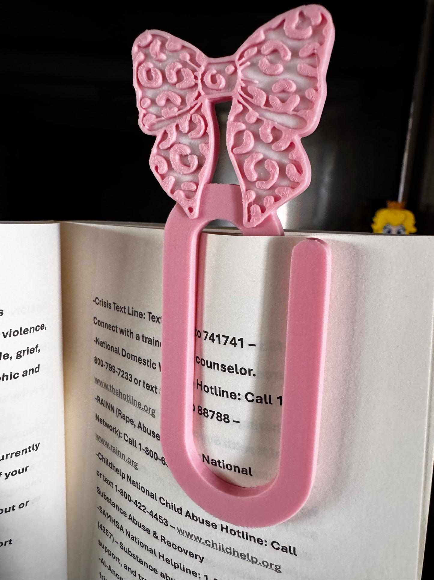 PINK CHEETAH JUMBO PAPERCLIP-3D PRINTED