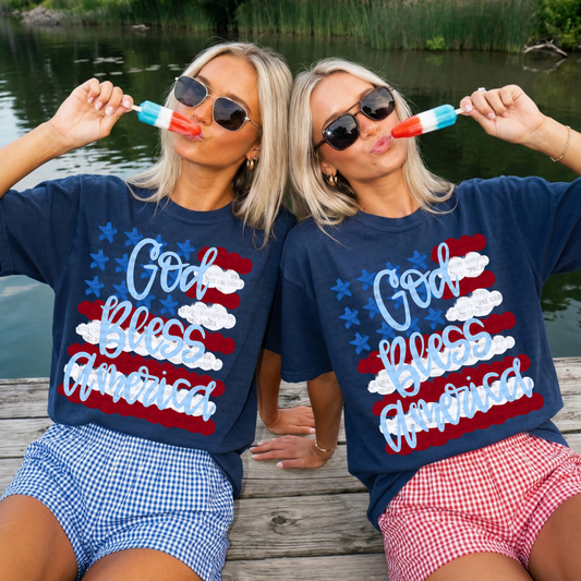 GOD BLESS AMERICA- DTF TRANSFER