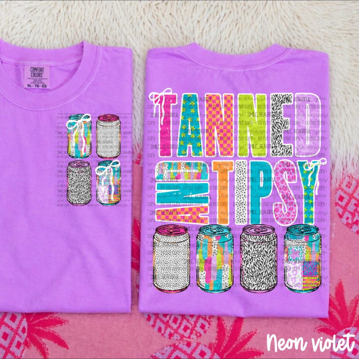TANNED & TIPSY- DTF TRANSFER
