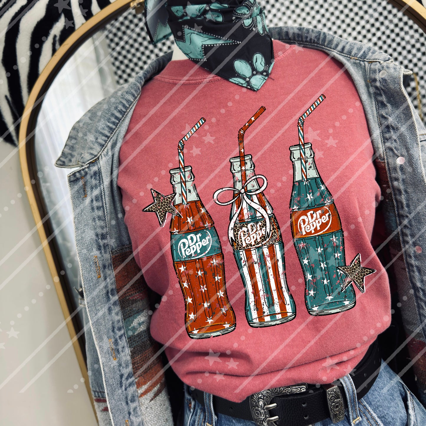 DR PEPPER DISTRESSED- DTF TRANSFER