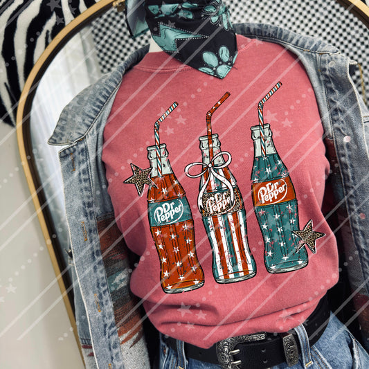 DR PEPPER DISTRESSED- DTF TRANSFER