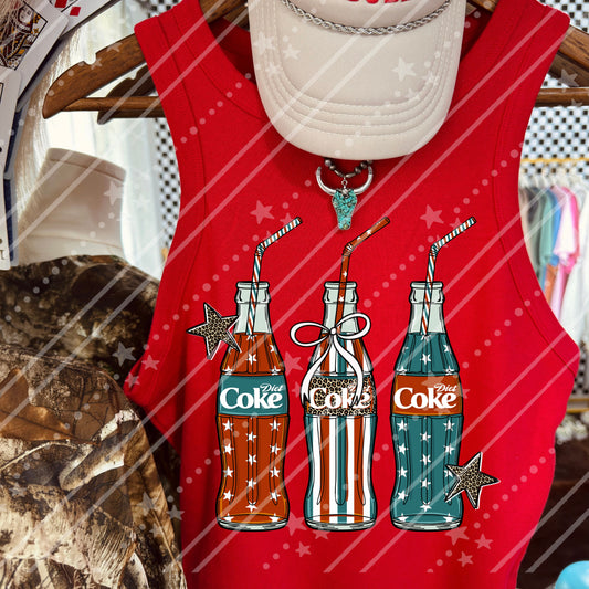 DIET COKE DISTRESSED- DTF TRANSFER